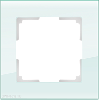 Рамка на 1 пост (натуральное стекло) Werkel WL01-Frame-01