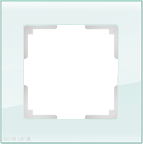 Рамка на 1 пост (натуральное стекло) Werkel WL01-Frame-01