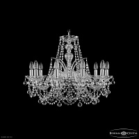 Хрустальная подвесная люстра Bohemia IVELE Crystal 1411/10/240 Ni Balls