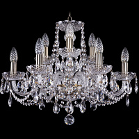 Хрустальная подвесная люстра Bohemia IVELE Crystal 1402/6+3/195/Pa
