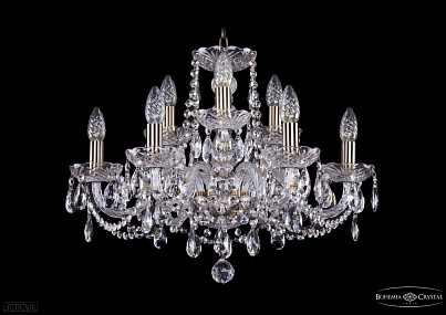 Хрустальная подвесная люстра Bohemia IVELE Crystal 1402/6+3/195/Pa