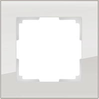 Рамка на 1 пост (дымчатый,стекло) Werkel WL01-Frame-01