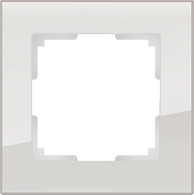 Рамка на 1 пост (дымчатый,стекло) Werkel WL01-Frame-01