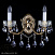 Бра ARTGLASS CR 0006-02-20-BRASS-ANTIQUE-CE