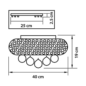 Люстра потолочная Osgona Monile 704064