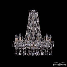 Большая хрустальная люстра Bohemia IVELE Crystal 1413/12/220/h-73 Pa