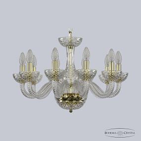 Хрустальная подвесная люстра Bohemia IVELE Crystal 1310/10/195 G Cl/Clear/M-1F
