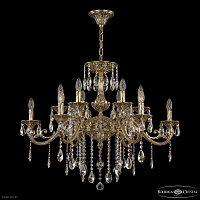 Большая хрустальная люстра Bohemia IVELE Crystal 70123/12/320 B GB U2