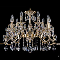Литая подвесная люстра с хрусталем Bohemia IVELE Crystal 1703/14/360/A/GW