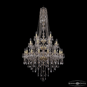 Большая хрустальная люстра Bohemia IVELE Crystal 1415/16+8+4/300/h-155/3d G