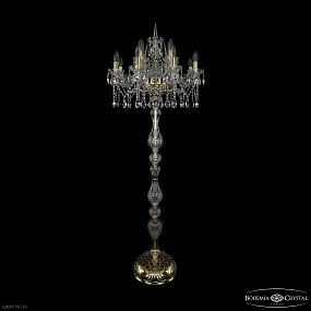 Торшер с хрусталем Bohemia IVELE Crystal 1413T1/8+4/200-165 G