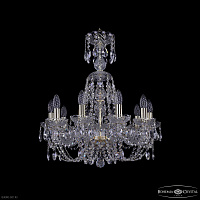 Хрустальная подвесная люстра Bohemia IVELE Crystal 1406/10/195/XL-64 G