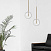 Подвесной светильник Delight Collection Bolle Sola 9217P/D200 gold