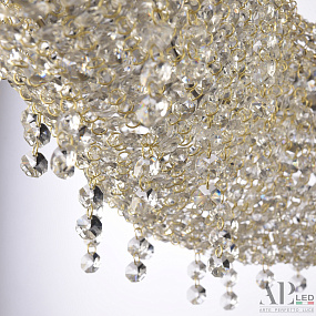 Хрустальная подвесная светодиодная люстра APL LED Rimini S504.0.80.B.4000.Gold
