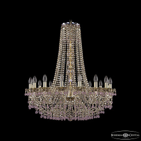 Большая хрустальная люстра Bohemia IVELE Crystal 1410/16/300/h-95 G V7010 M801
