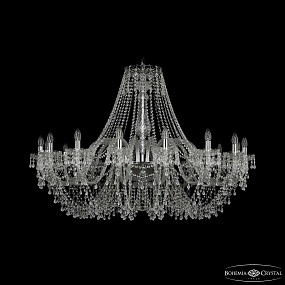 Большая хрустальная люстра Bohemia IVELE Crystal 1410/16/460 Ni V0300