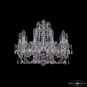 Хрустальная подвесная люстра Bohemia IVELE Crystal 1406/10/160/Ni