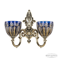 Бра Bohemia Ivele Crystal Verona 7203B14/2/175 GB P1 U Amber-Blue/H-1I