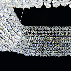 Хрустальная потолочная светодиодная люстра APL LED Rimini S504.0.60.C.3000