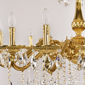 Большая хрустальная люстра Bohemia Ivele Crystal 75102/16/360 A G