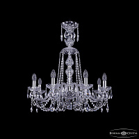 Хрустальная подвесная люстра Bohemia IVELE Crystal 1402/8/240/XL-73 Ni