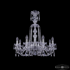 Хрустальная подвесная люстра Bohemia IVELE Crystal 1402/8/240/XL-73 Ni