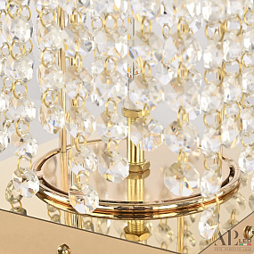 Хрустальная светодиодная настольная лампа APL LED Rimini S500.L4.15-38.B.3000.Gold