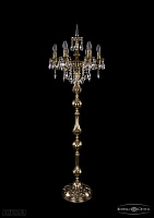 Литой торшер с хрусталем Bohemia IVELE Crystal 7000/6/125-134/B/GB