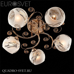 Люстра потолочная EUROSVET 30031 30031/5 золото