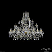 Большая хрустальная люстра Bohemia IVELE Crystal 1411/24+6+6/530 G