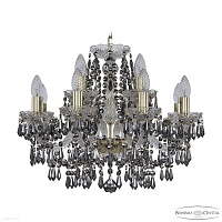 Хрустальная подвесная люстра Bohemia IVELE Crystal 1403/8+4/195 G R781
