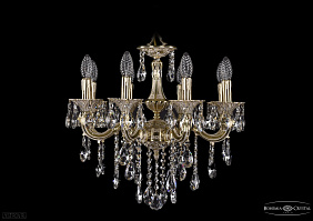 Литая подвесная люстра с хрусталем Bohemia IVELE Crystal 1701/8/181/B/GI