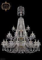 Большая хрустальная люстра Bohemia Art Classic 11.21.20+10+5.530.3d.XL-196.Gd.Sp