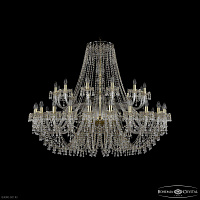 Большая хрустальная люстра Bohemia IVELE Crystal 1410/24+12/530 G V0300