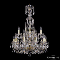 Большая хрустальная люстра Bohemia IVELE Crystal 1402/10+5/195/XL-81/2d G
