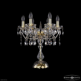 Настольная лампа с хрусталем Bohemia IVELE Crystal 1413L/6/141-47 G
