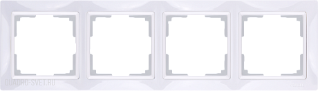 Рамка на 4 поста (белый, basic) Werkel WL03-Frame-04