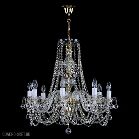 Подвесная хрустальная люстра ArtGlass ANDULA VIII. FULL CUT WHITE CE