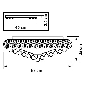 Люстра потолочная Osgona Monile 704172