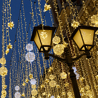 Гирлянда нить теплый белый с эффектом мерцания 10м IP65 Eurosvet 400-101 теплый белый с эффектом мер