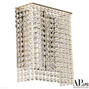 Бра хрустальное светодиодное APL LED Rimini S500.B1.20-27.A.3000.Gold