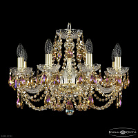 Хрустальная подвесная люстра Bohemia IVELE Crystal 1406/8/195 G R777