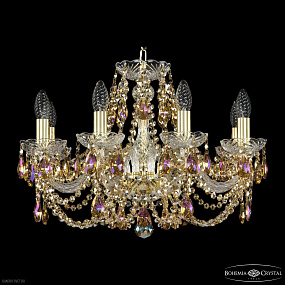 Хрустальная подвесная люстра Bohemia IVELE Crystal 1406/8/195 G R777
