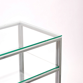 Консольный столик с полкой в прихожую AllConsoles  1042-CS clear