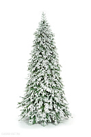 Ель CRYSTAL TREES ЭМИЛИ зеленая в снегу 300 см. KP4630S