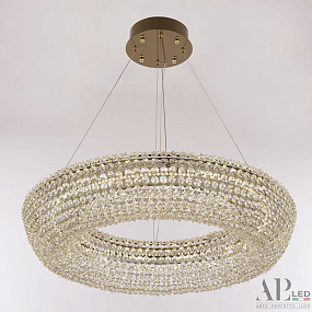 Хрустальная подвесная светодиодная люстра APL LED Rimini S502.0.60.A.4000.Gold
