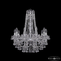 Хрустальная подвесная люстра Bohemia IVELE Crystal 1409/10/195/h-63 Ni