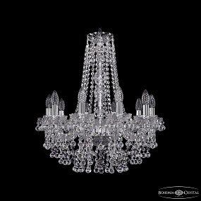 Хрустальная подвесная люстра Bohemia IVELE Crystal 1409/10/195/h-63 Ni