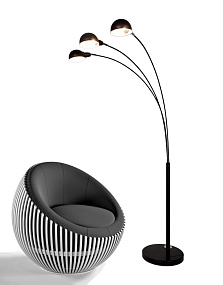 Торшер Lumina Deco WALLSCOT LDF 8801-3 BK