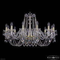 Хрустальная подвесная люстра Bohemia IVELE Crystal 1402/12/300 G